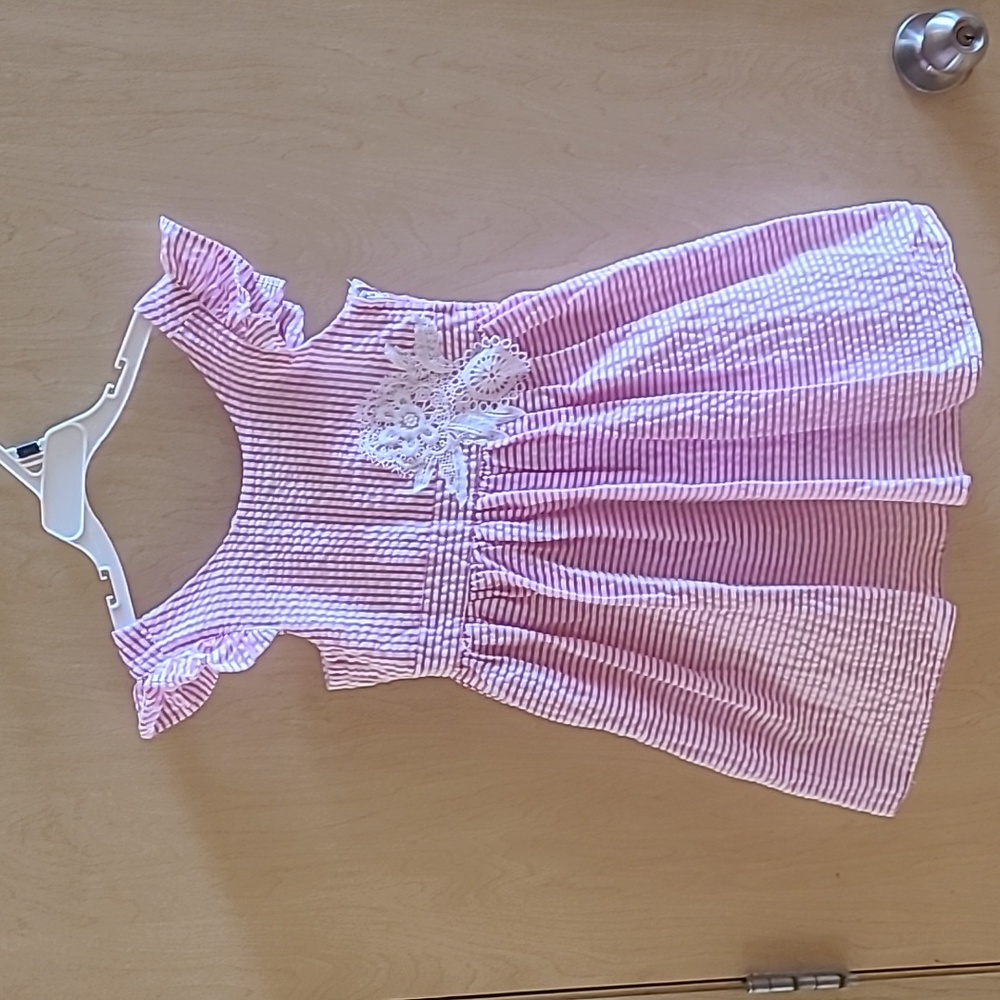 Girls Seersucker Dress